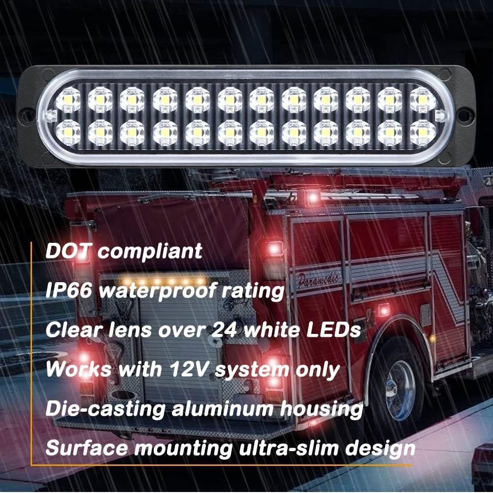 High Visibility 7.5-Inch LED Reverse Lights – Aluminum Housing, Water-Resistant