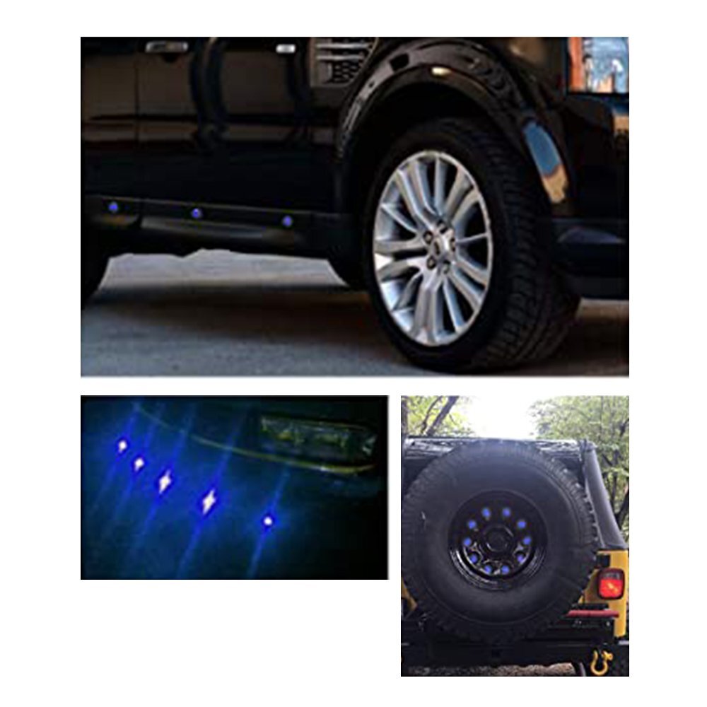 10x 3/4″ Round Blue LED Signal Trailer Clearance Side Marker Light DOT ATV RV