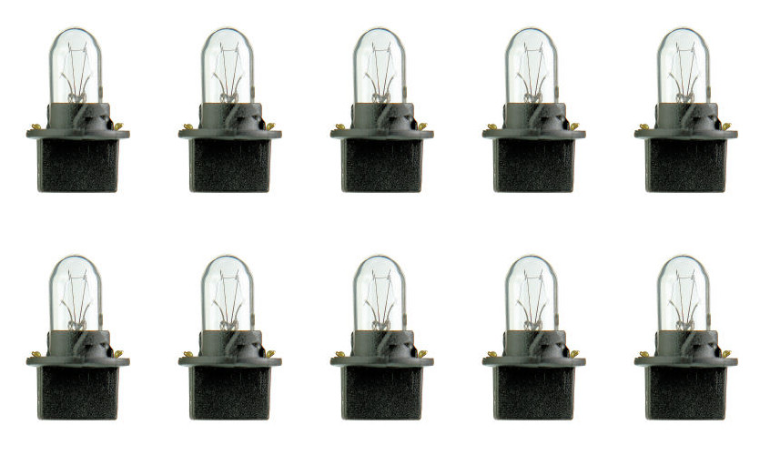 Box of 10 Bulbs PC168 Lamp Bulb Auto Lightbulbs 14V 4.9V 0.35A WITH PCB BASE