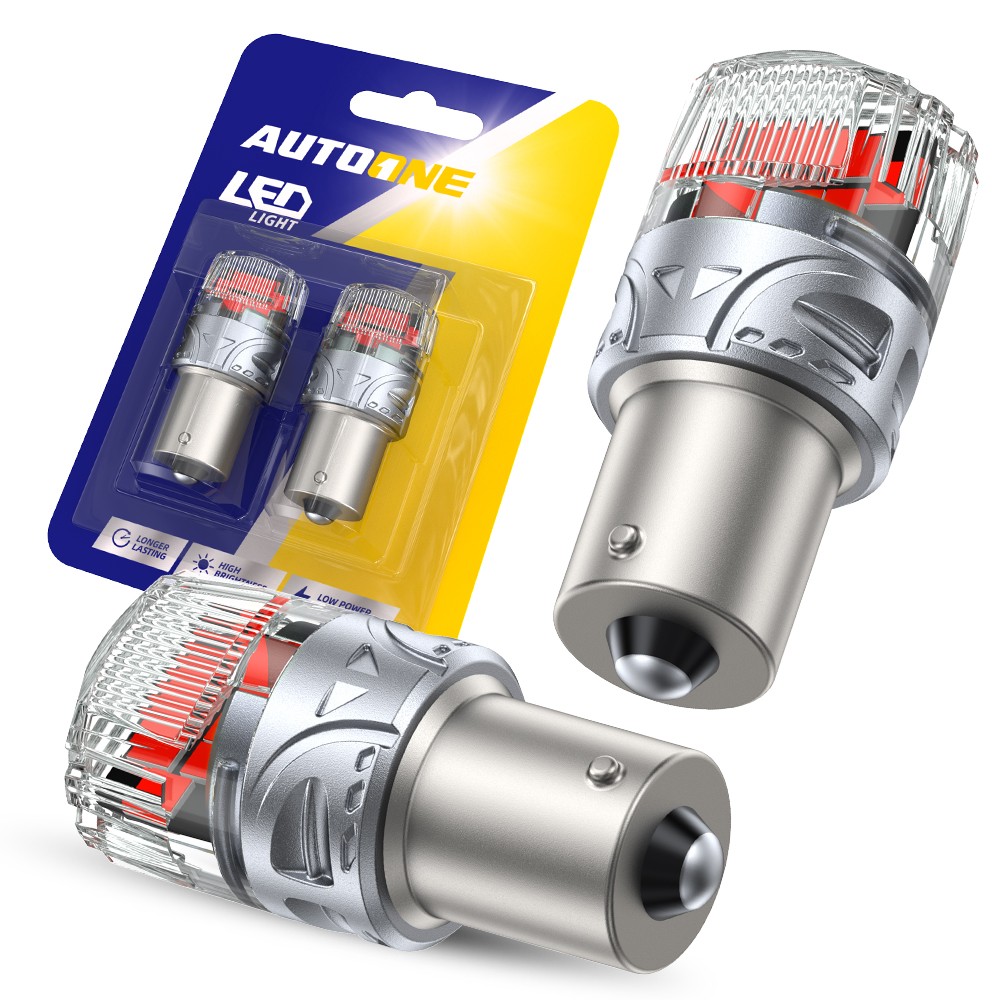 CANBUS 1156 LED Red Strobe Flash Brake Stop Tail Parking Light Bulb CANBUS N