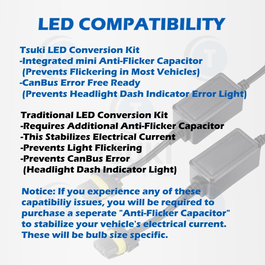 9007 HB5 LED Headlight Bulbs, All-In-One Conversion Kit, 6000K, 1 Year Warranty