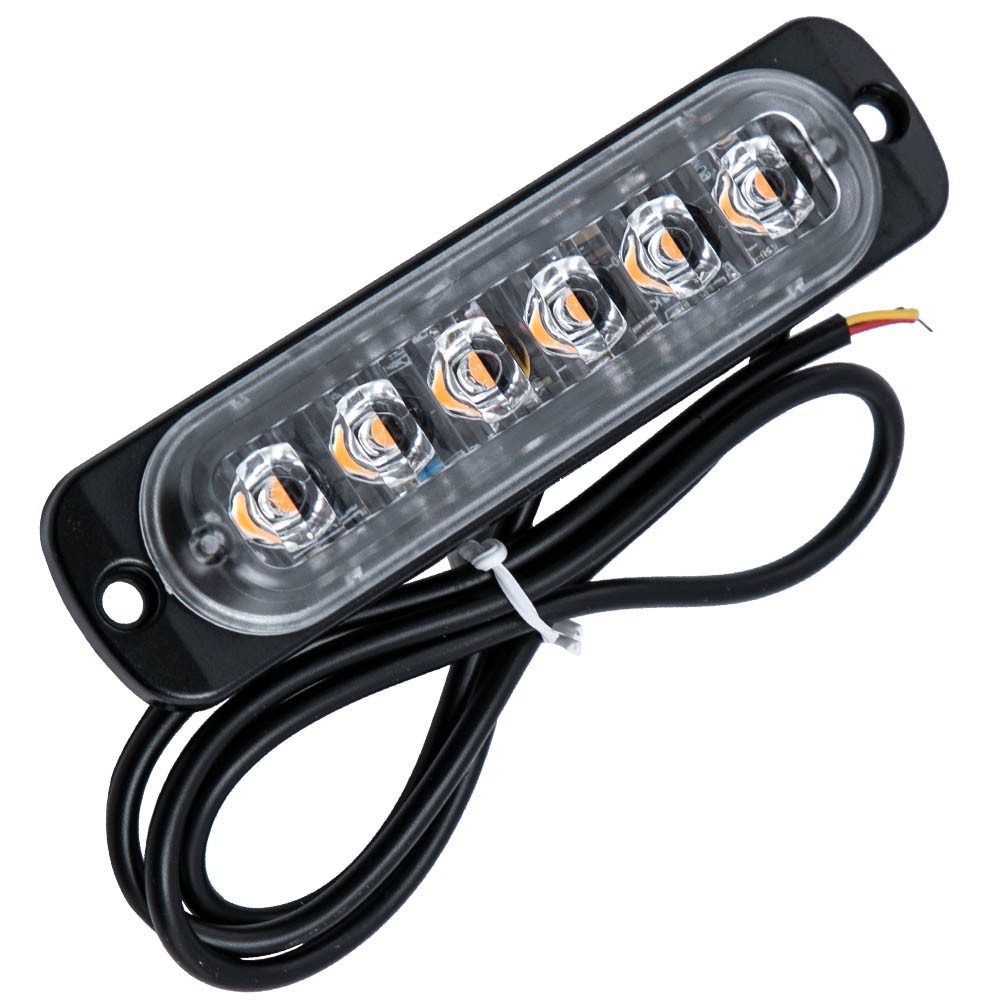 10 Amber LED Light 18W Strobe Beacon Diecast Aluminum Housing For Off road ATVs