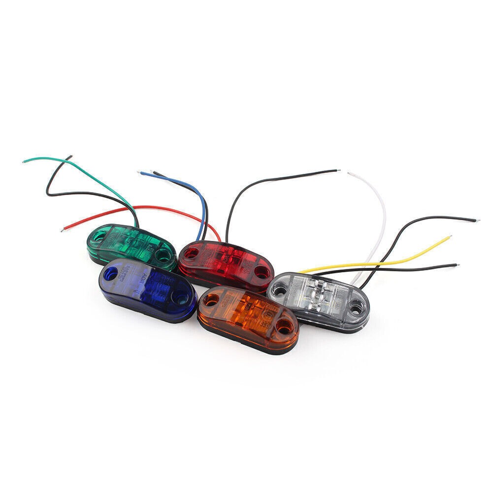 12V 2 SMD LED Side Marker Light Trailer Light For Truck Trailer RV SUV Car