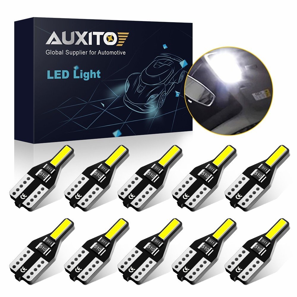 6000K White T10 194 168 W5W 2825 LED License Plate Light Dome Map Light 200LM 10