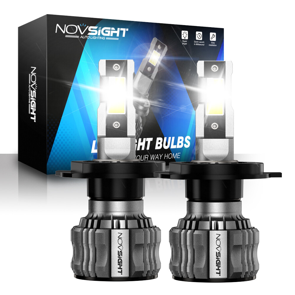 NOVSIGHT H4 Led Headlight Bulb High Low Beam Replace Halogen Xenon 15000LM 6500K