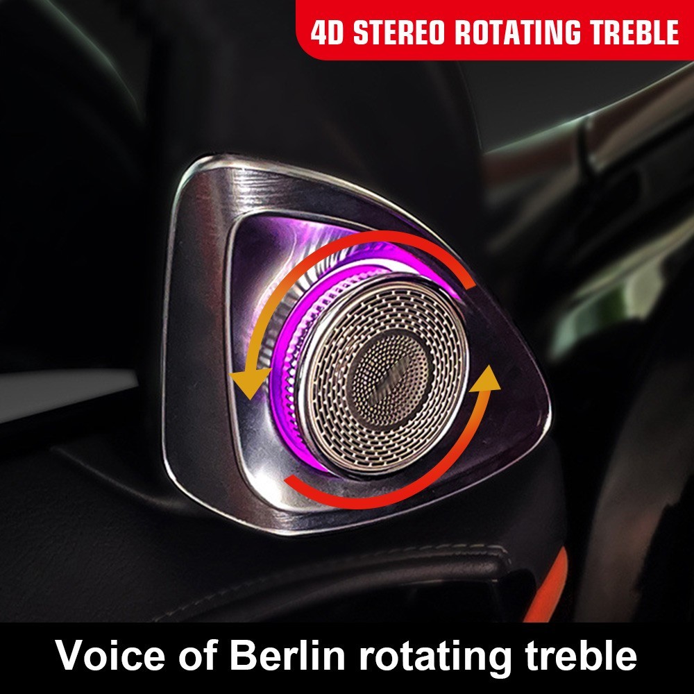 For Mercedes Benz S Class 4D Tweeter LED Speaker Ambient Lamp S500 S580 W223 AMG
