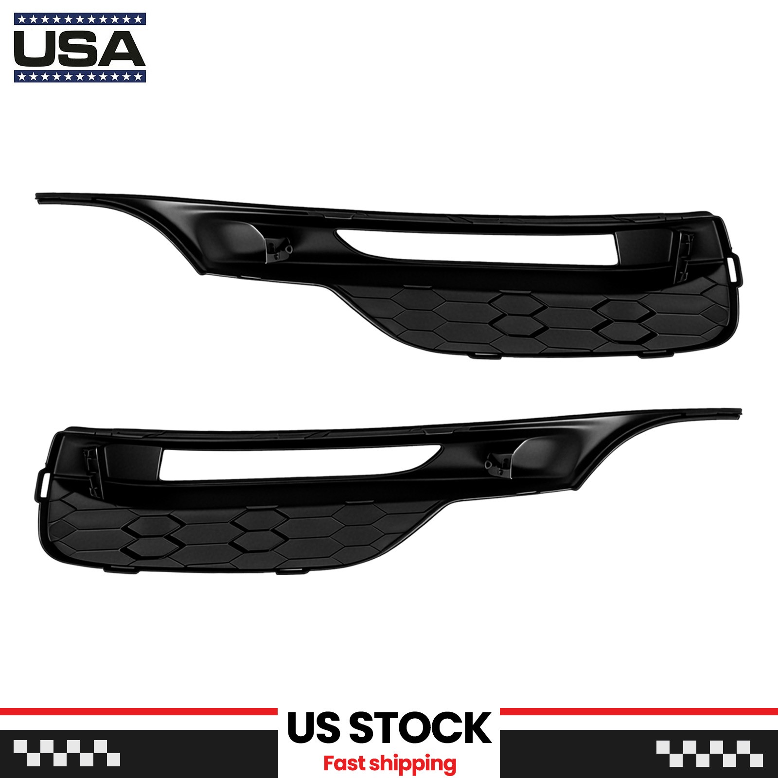 Pair Fog Lights Lamps For 2016-2017 Honda Accord Sedan 4Dr LED w/Cover Wiring