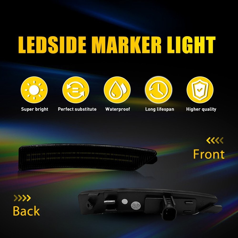 New Fender Marker Light Lamp For 2024-2025 Ford Mustang Front Rear Left Right