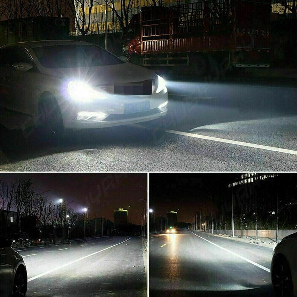 Combo 9005+H11 LED Headlight Kit Light Bulbs High Low Beam 6000K Bright White