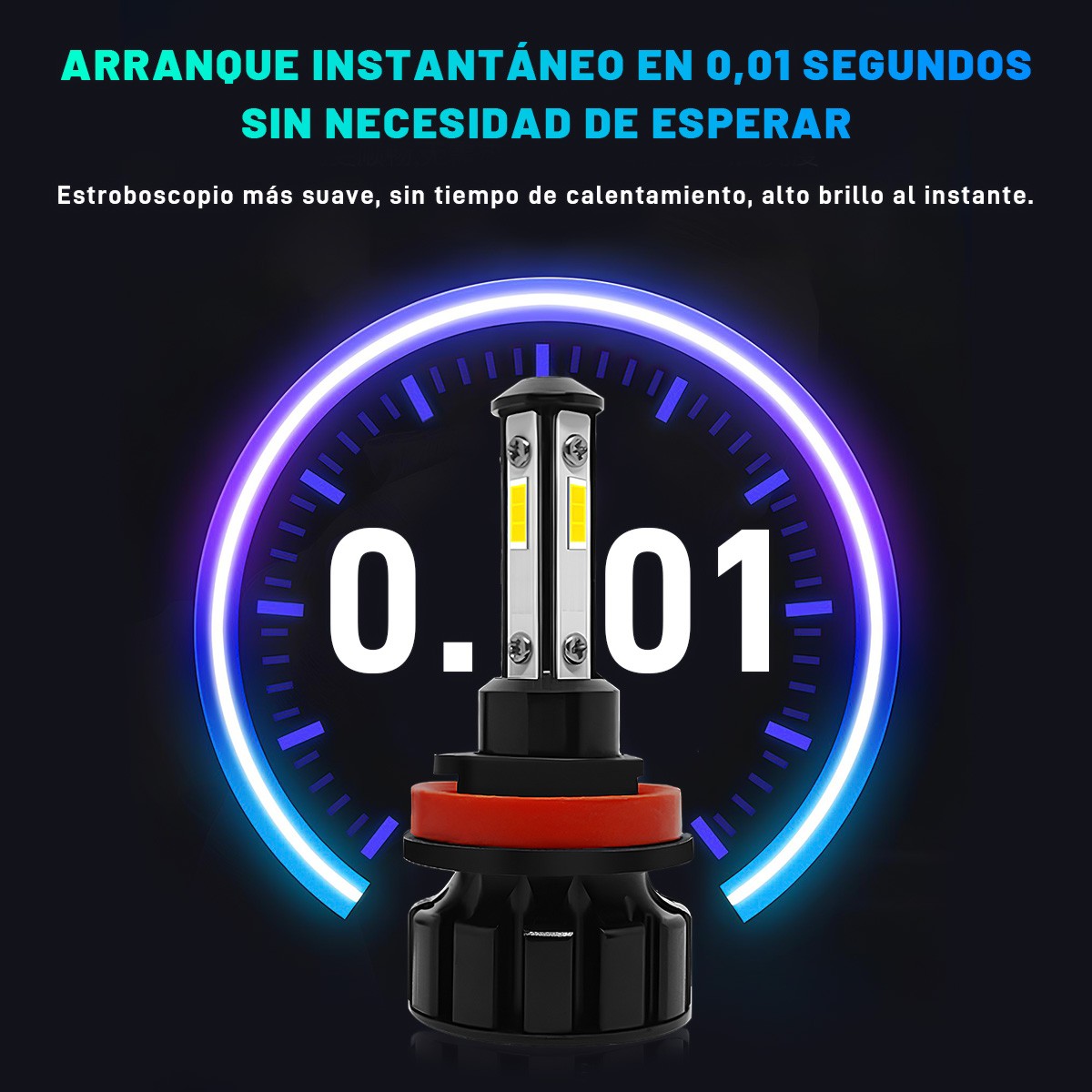 H11 H9 LED Headlight Super Bright Bulbs Kit 8000K White 330000LM High/Low Beam