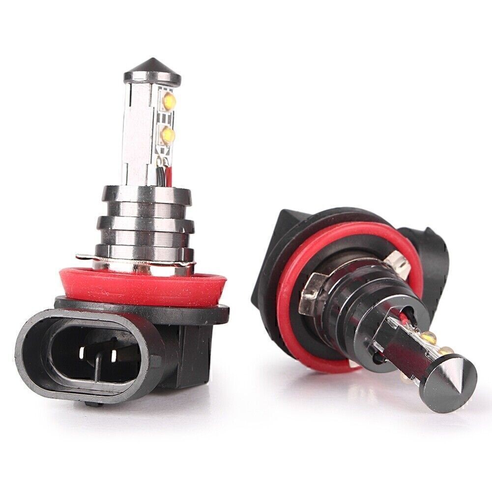 2x 20W H11 Car LED Front Fog Light Headlight White 6000k Daytime Running Light