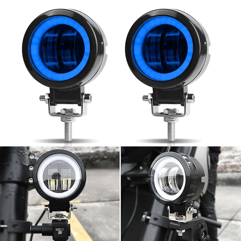 3 inch Round LED Work Light Bar Spot Pods Halo Lamp Fog Driving Offroad ATV 4WD