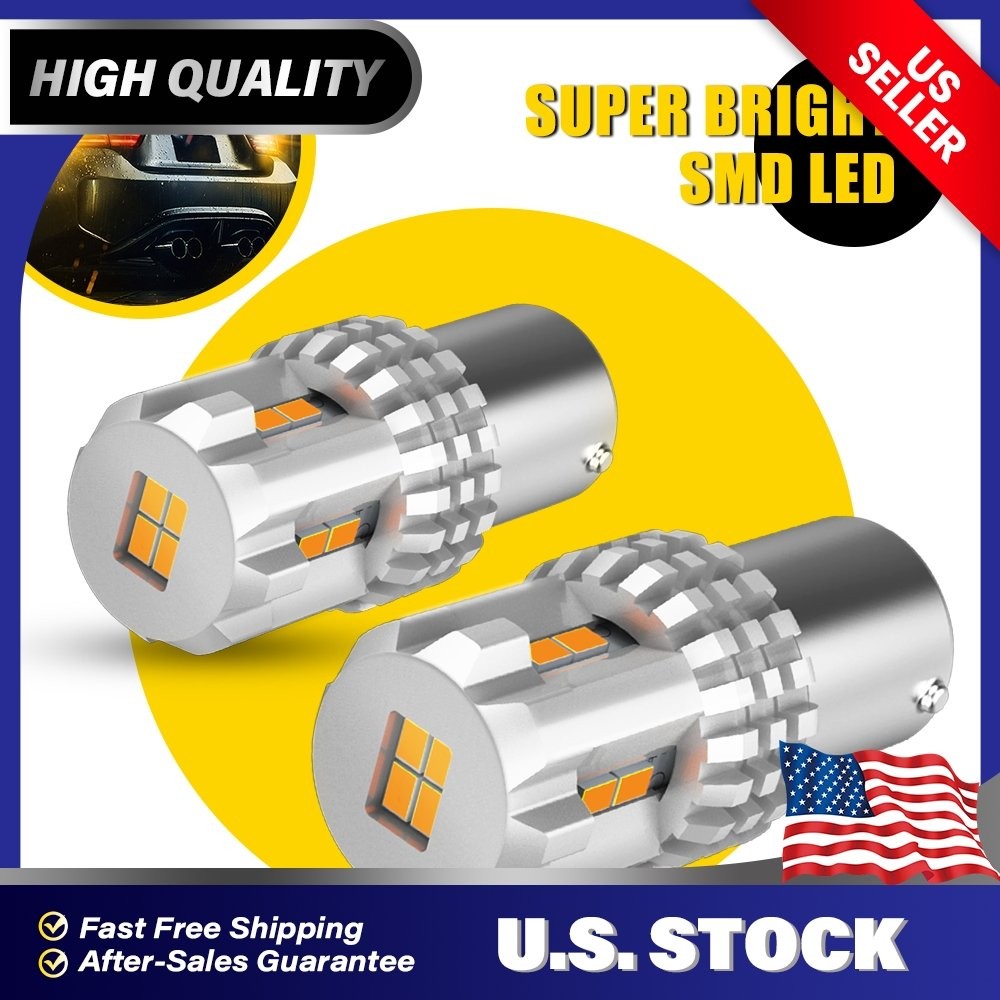 2x AUXITO 1156 12v Light Bulb Auto Car Brake Stop Signal Turn Reverse Tail Lamp