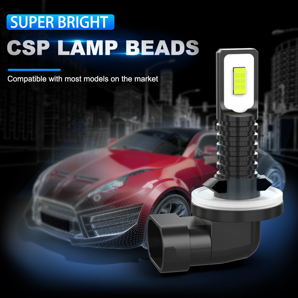 2Pcs 881 H27W/2 70W 50000LM Blue 8000K LED Fog Light Running Bulbs Super Bright