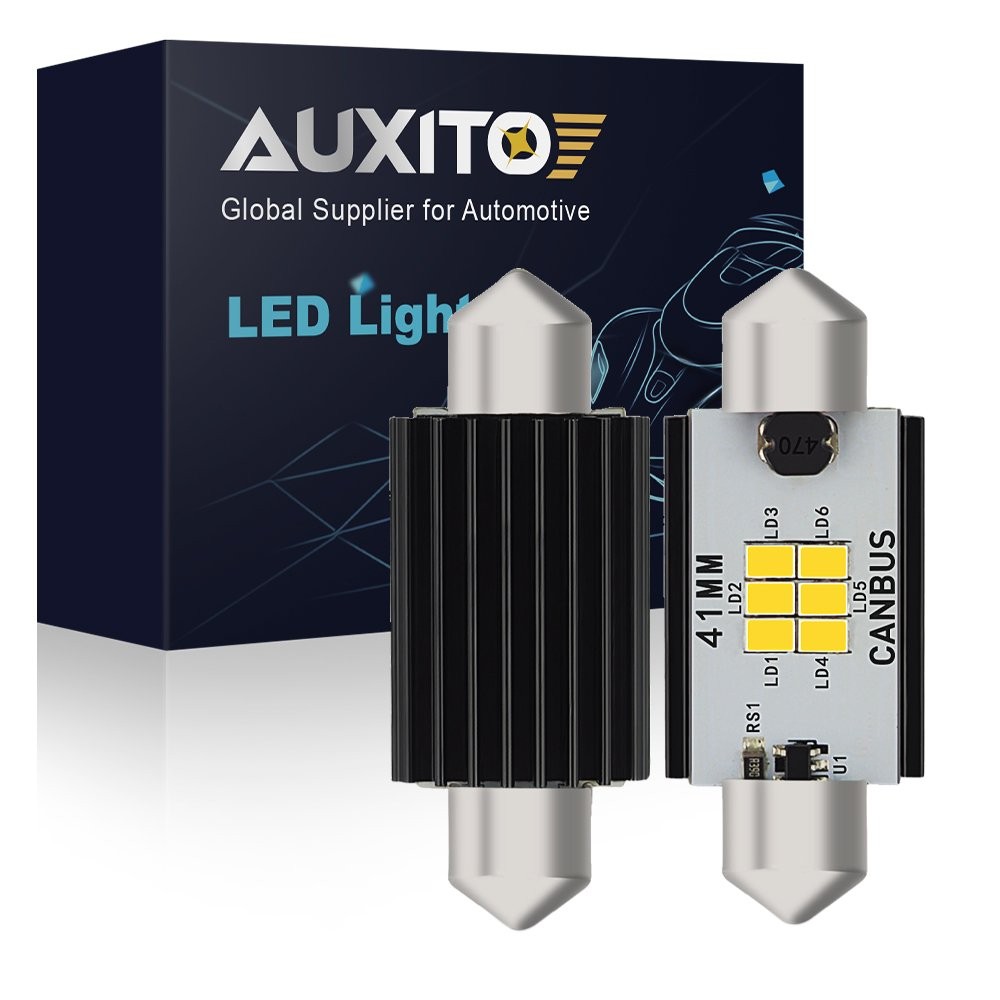 2X AUXITO 578 41MM Super White LED Interior Dome Map Light Bulb For Ford CNEDO