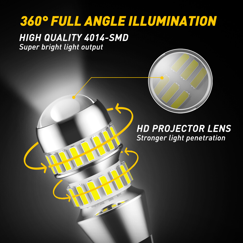 Super Bright White Canbus T15 LED Bulb For Car Backup Reverse Light 912 921 W16W