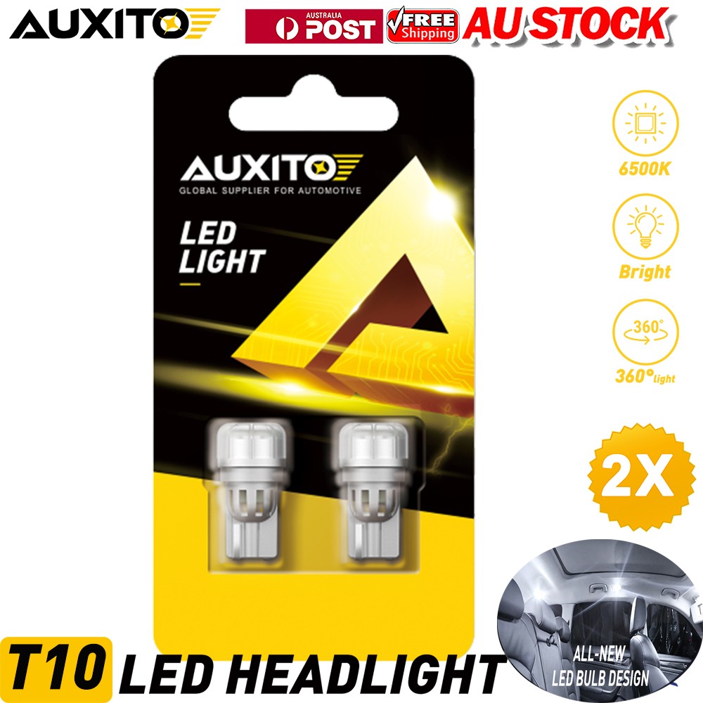 2x 3smd T10 LED CARAVAN INTERIOR LIGHT WEDGE BULB CAMPING RV 4WD 12V White 12V