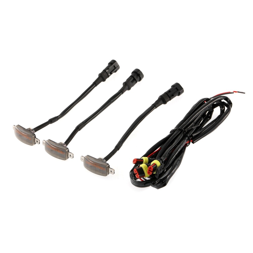 3pcs Raptor Style Amber LED Front Grille Running Lights For Dodge Ram 1500 2500