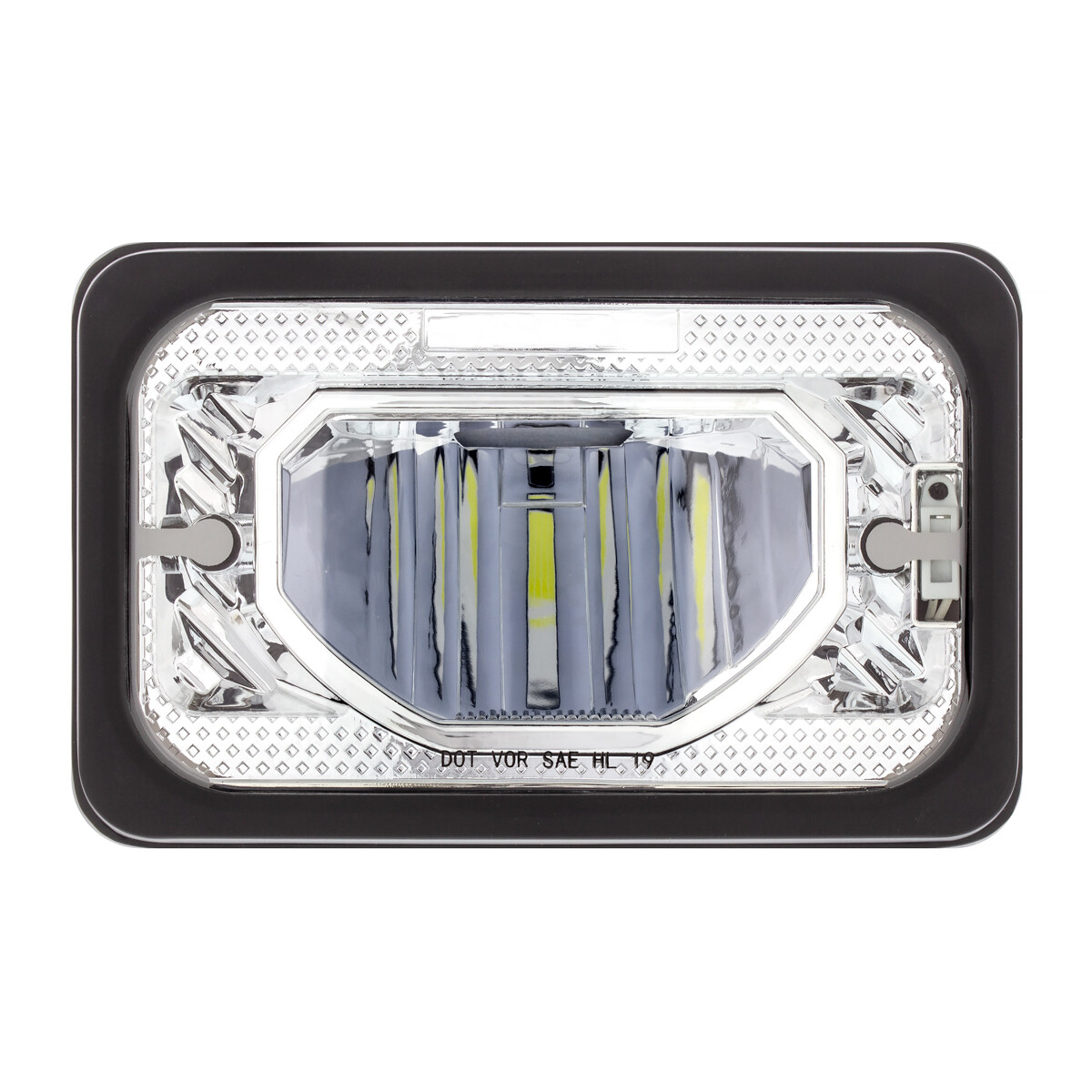 UPI ULTRALIT – Heated 4″ X 6″ LED Headlight With Glass Lens & Aluminum Housing