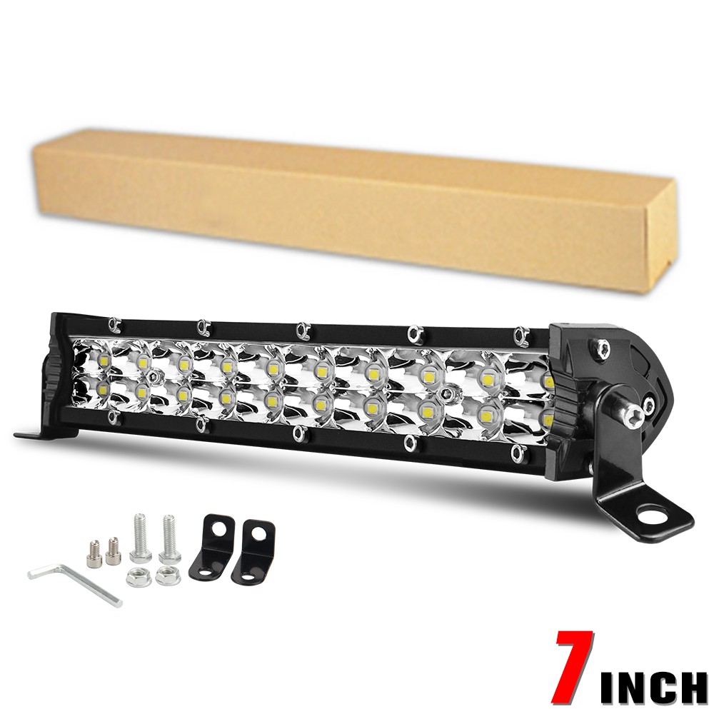 14″20″26″32″38″50″ Dual Row LED Light Bar DRL Spot Flood UTV ATV Truck UTE Boat