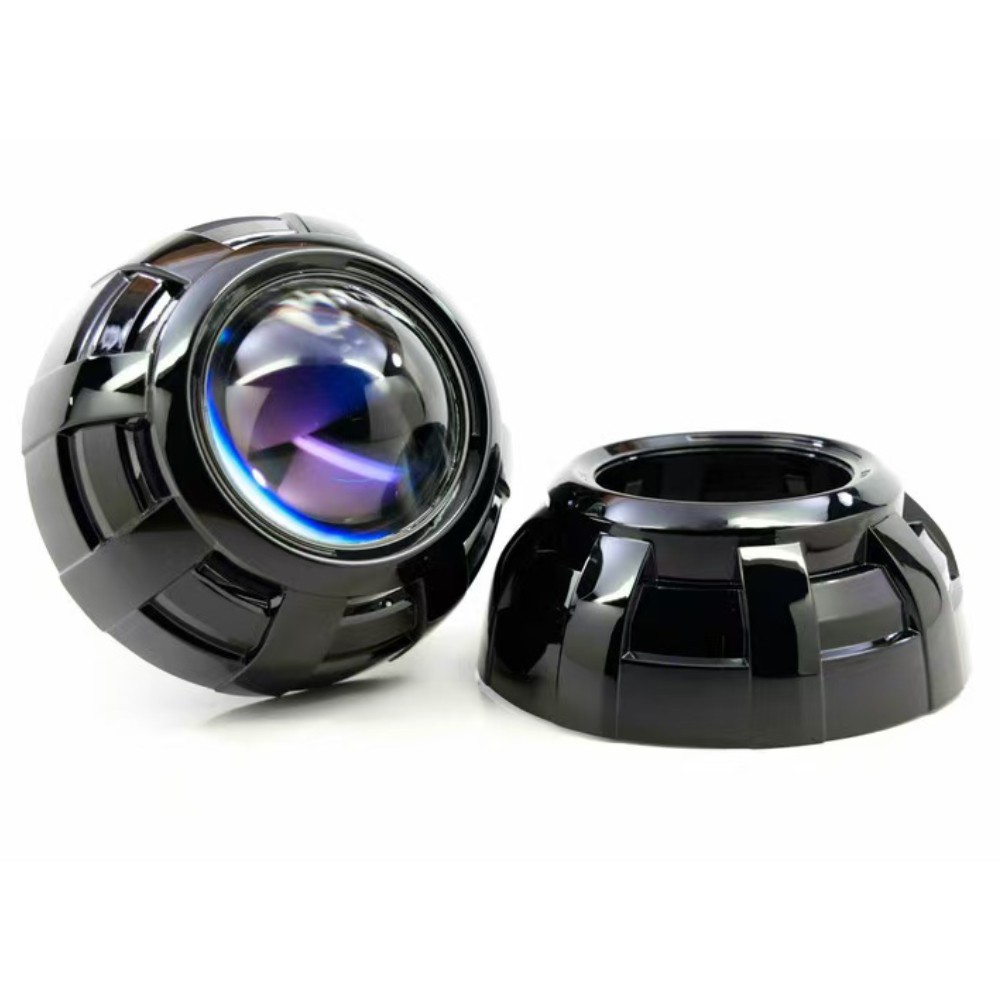 2pcs 3.0inch LED/HID Projector Chrome Shroud Cover for Car Headlight Retrofit