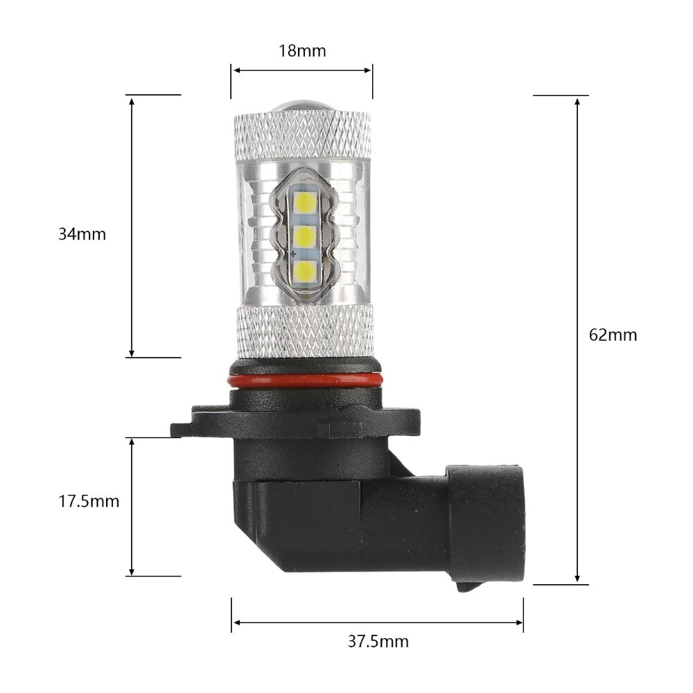 AUXBEAM 16SMD LED Lights Fog Light Bulbs 9145 H10 9140 Super Bright White 6000K