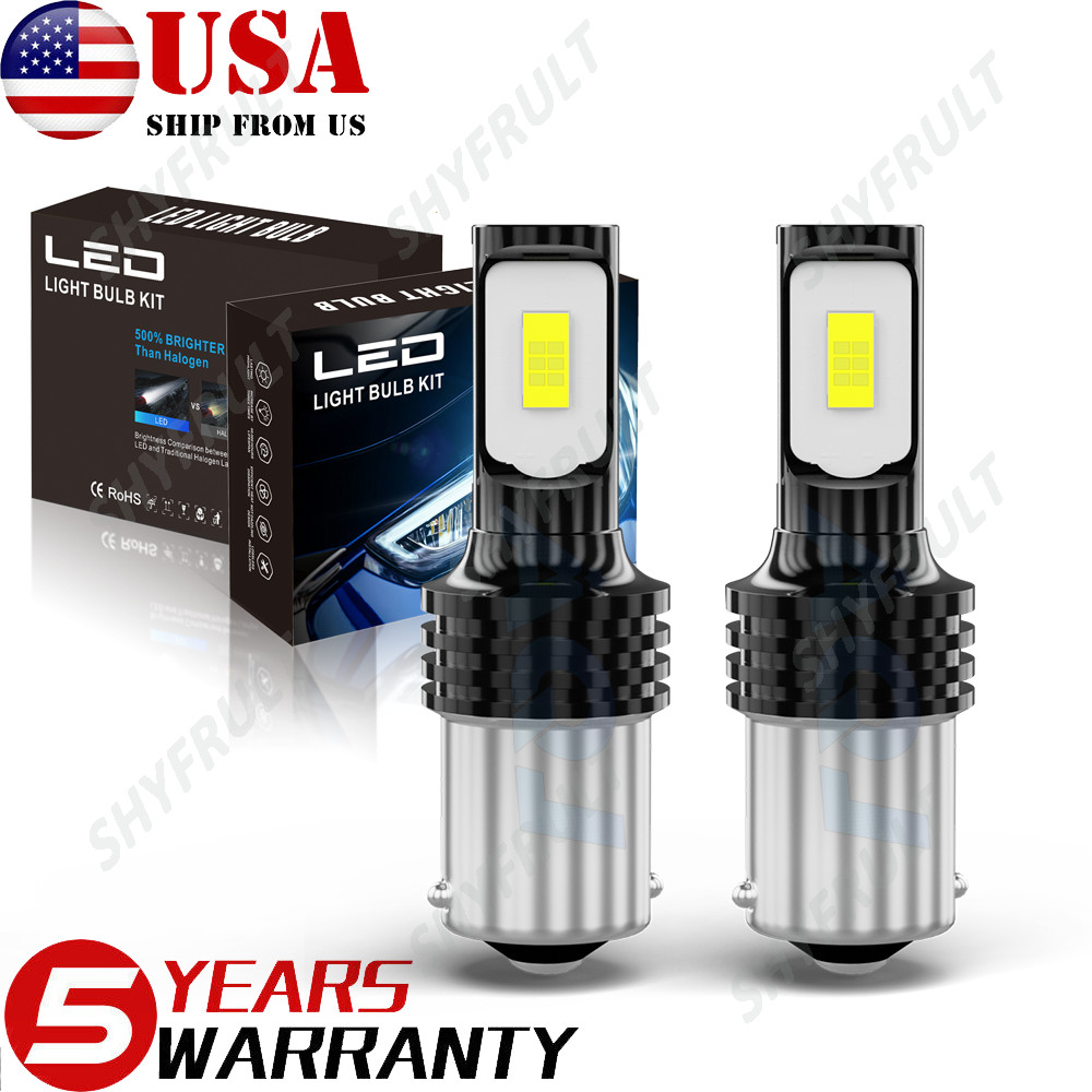 2 pcs Super Bright White 1156 RV Trailer 33-SMD LED 1141 Interior Light Bulbs