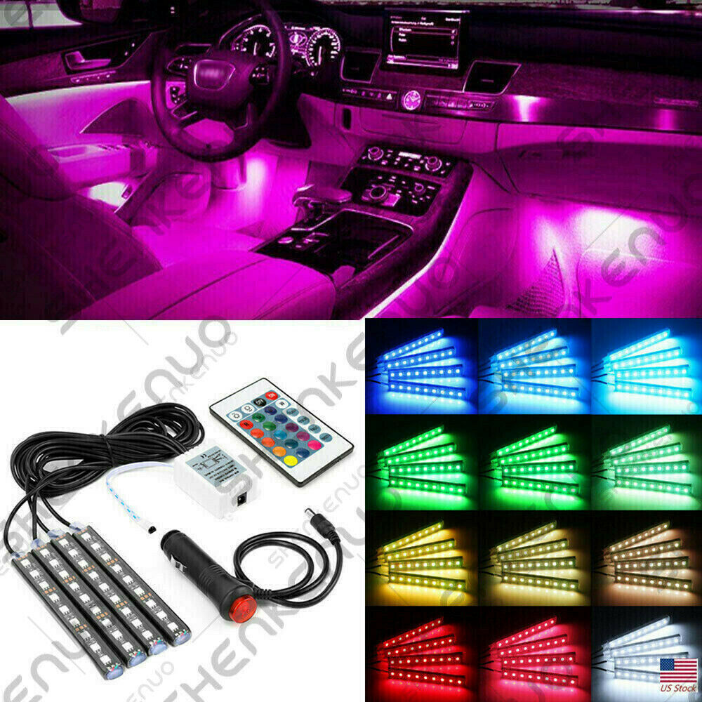 36 LED Car Charge Interior Accessories Floor Decorative Atmosphere Lamp Light x