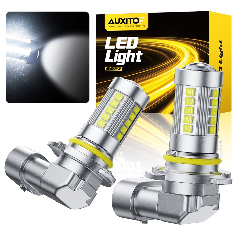 2X AUXITO 9145 9140 H10 LED Headlight Fog Light Bulb 6500K Super White Kit EOOK
