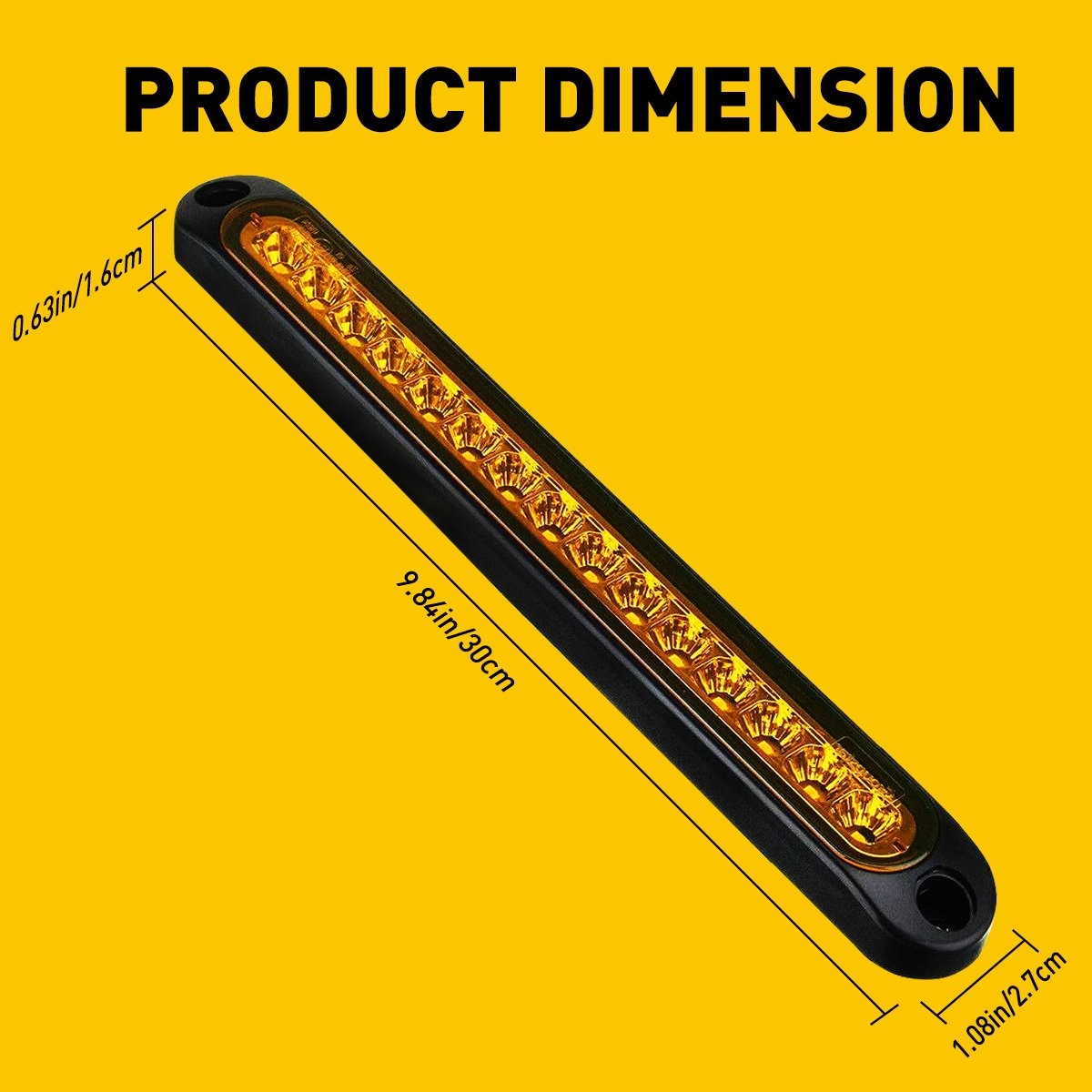 2X SMOKED LED SIDE MARKER LAMP TURN SIGNAL FLOWING LIGHT AMBER SEQUENTIAL BRIGHT