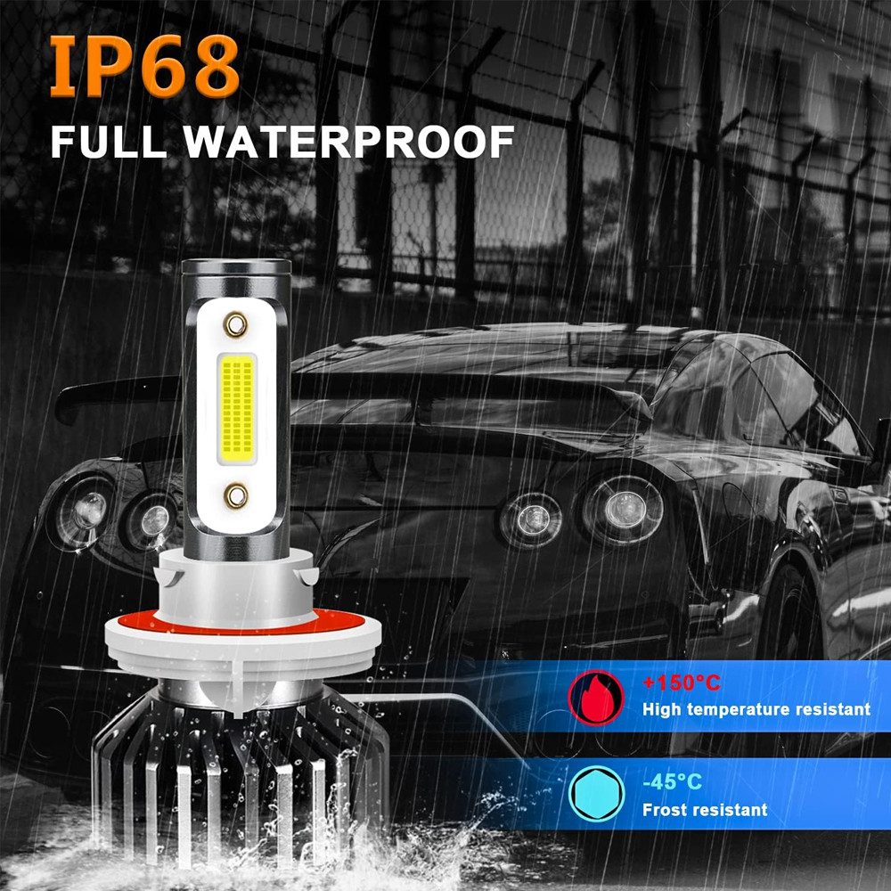 For 2004-2014 Ford F150 6000K LED Headlight Hi/Lo +Fog Light 4 Bulbs Combo kit