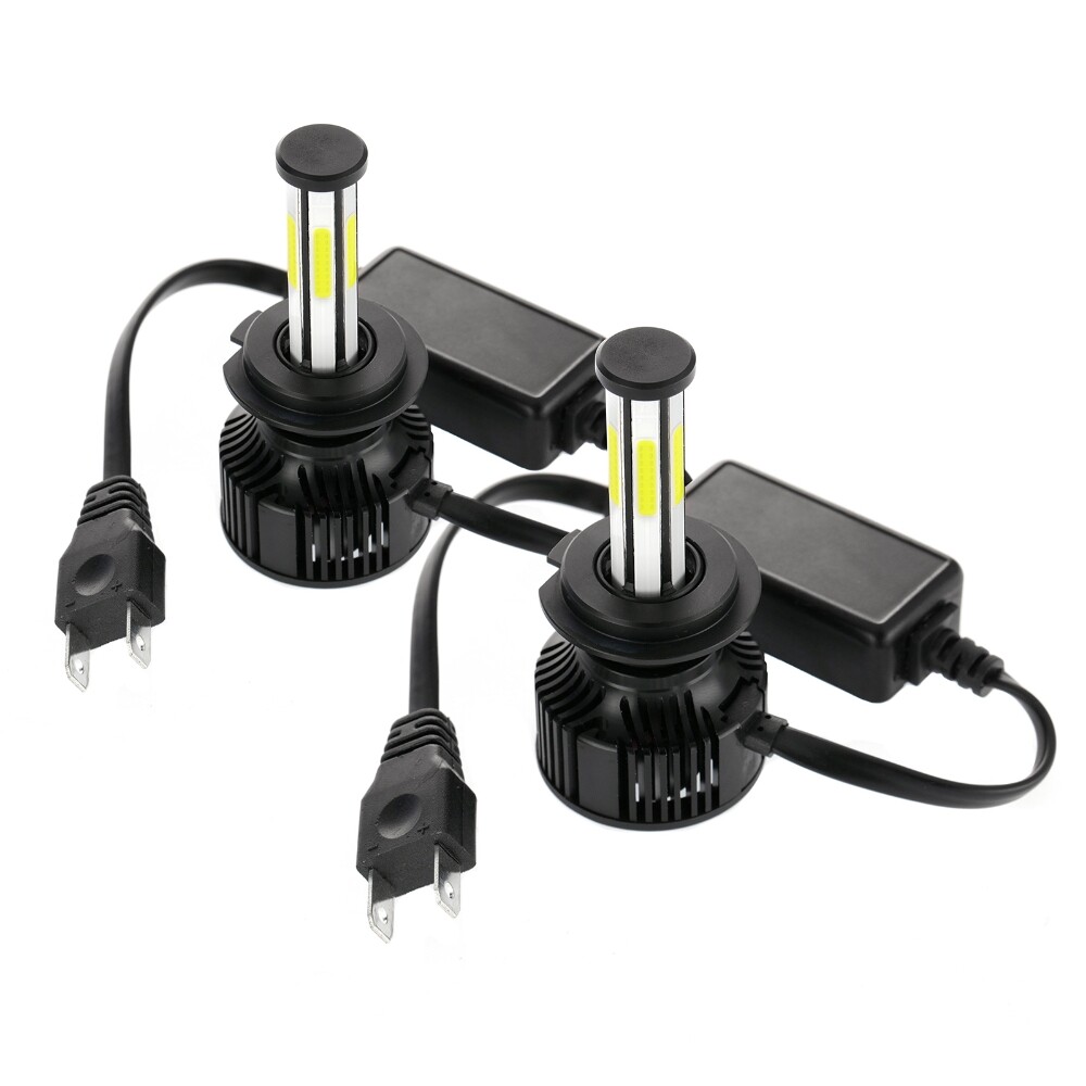6-side H7 LED Headlight Bulb Conversion Kit High Low Beam Lamp 6000K Super White