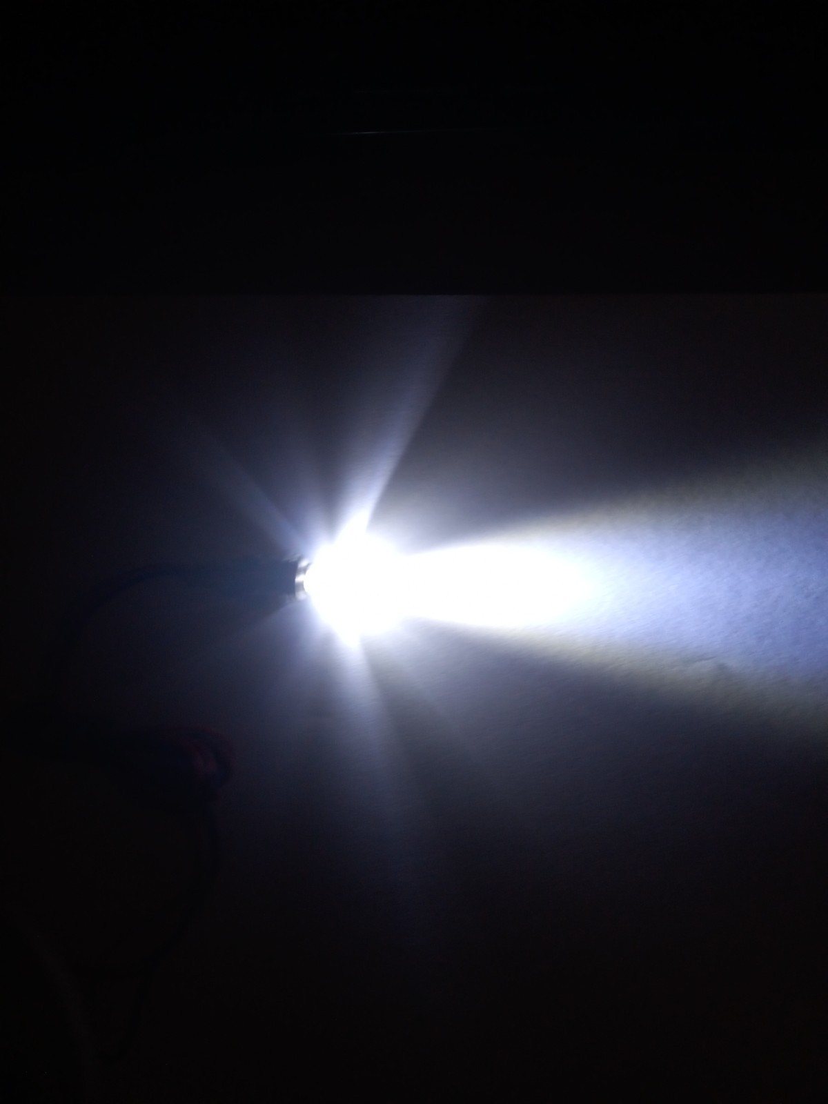 White LED Light Bolts, Chrome Housing, 12V DC, Pair – FREE Shipping