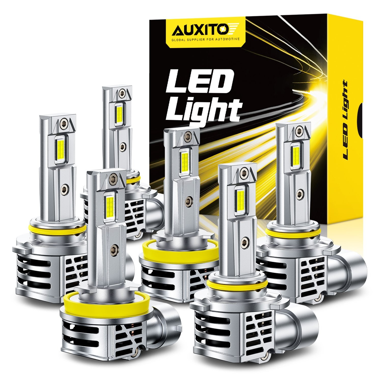 9005 9006 H11 Combo LED Headlight High Low Beam Bulbs 6500K Cold White 800000LM