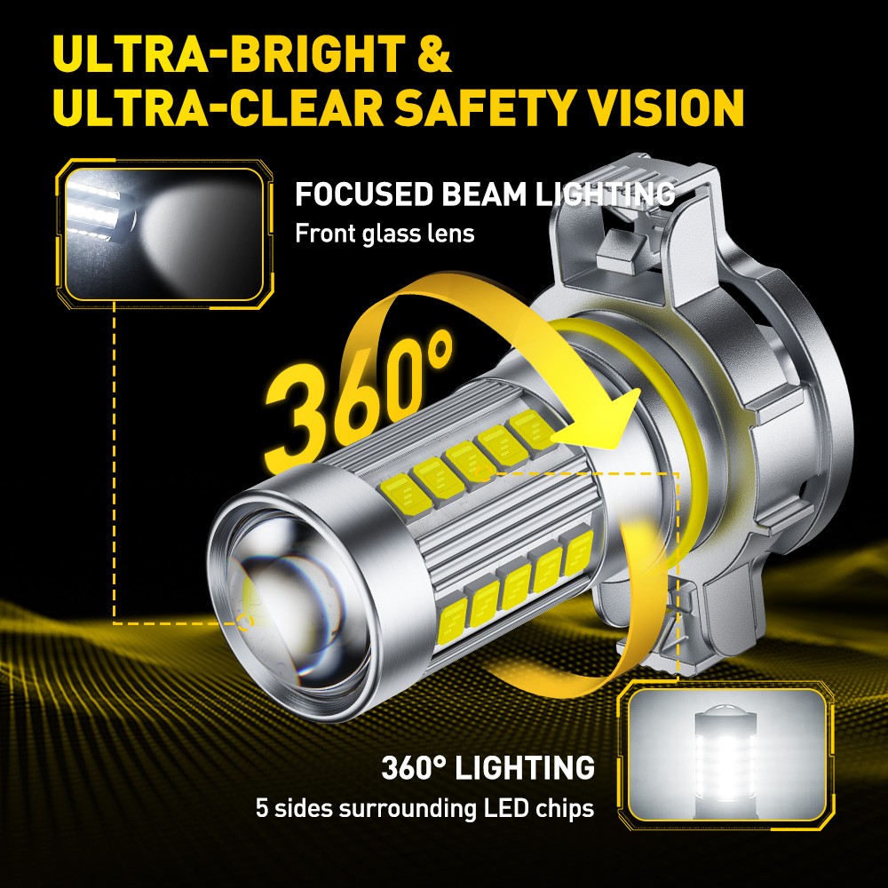 AUXITO H16 5202 LED Fog Light Bulb 6500K White Daytime Running Light Replacement