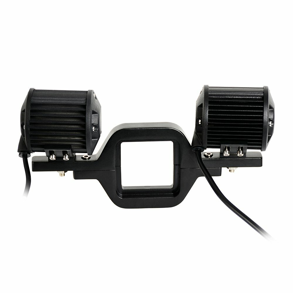 Tow Hitch Mounting Bracket+3-row LED Tow Lights Pods Backup Reverse 4“For Truck
