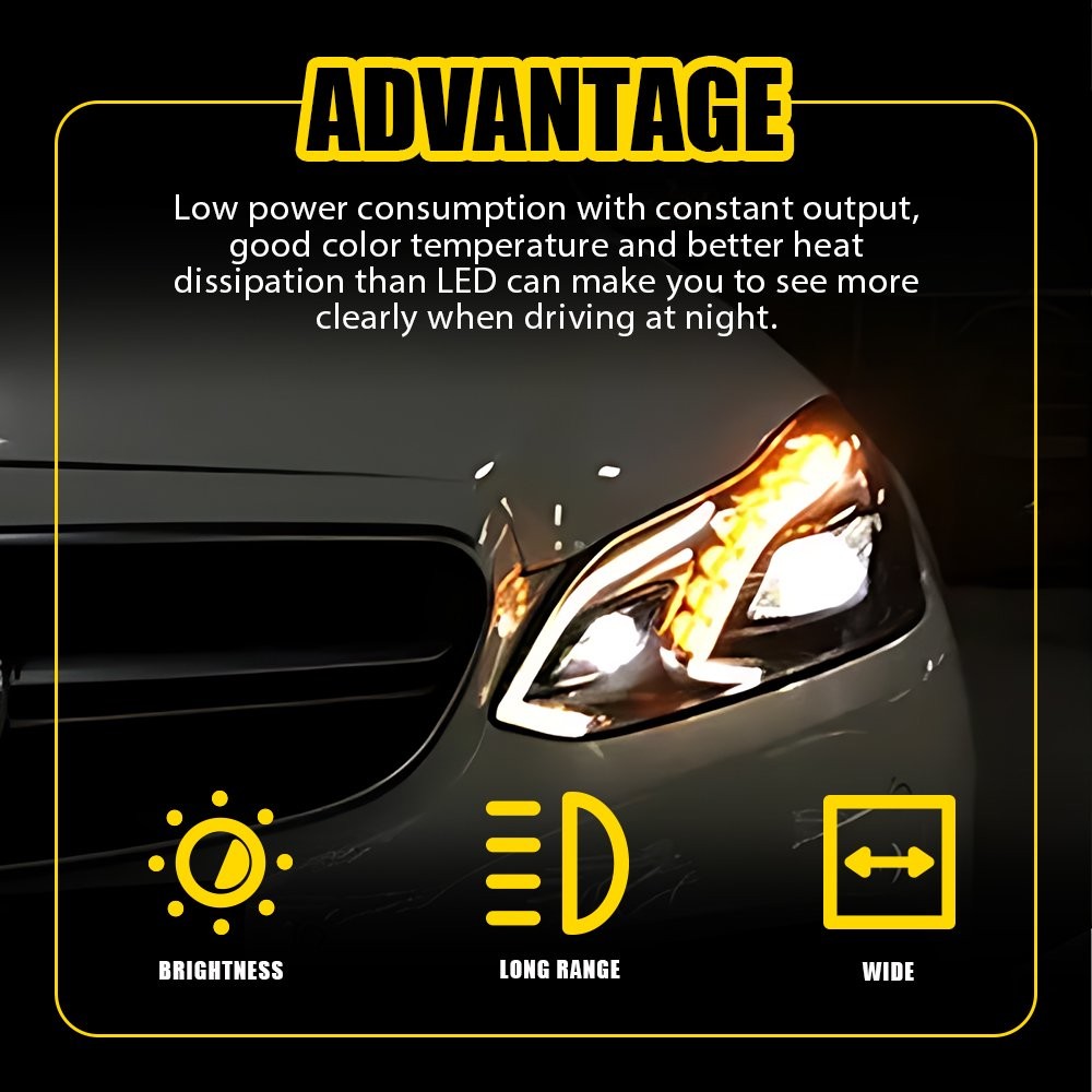 Full LED Headlight Module Control for 2014-2016 Mercedes E300 E350 Aluminum E400