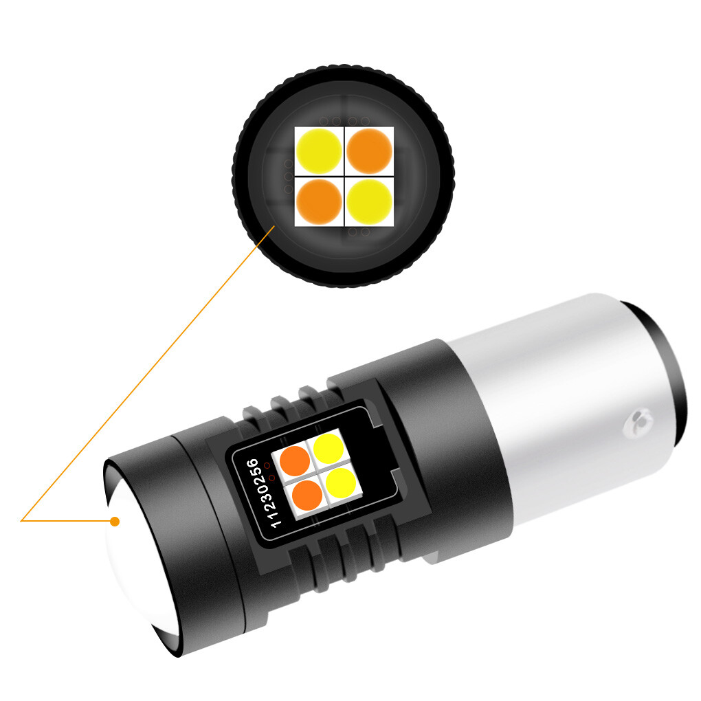 Error Free Type2 Switchback 1157 2057 2357 LED Turn Signal Parking Light Bulbs