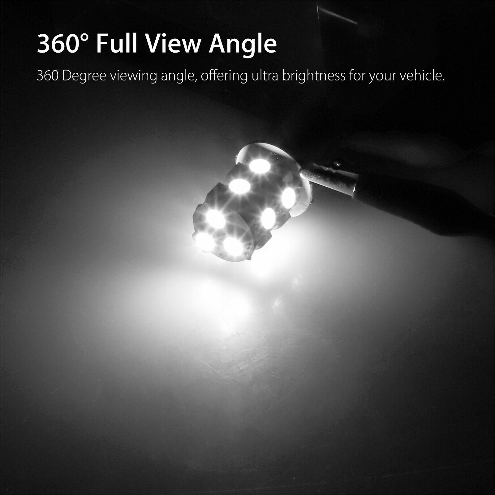 10x Super Bright White 1156 RV Trailer 13-SMD LED 1141 Interior Light Bulbs Lamp