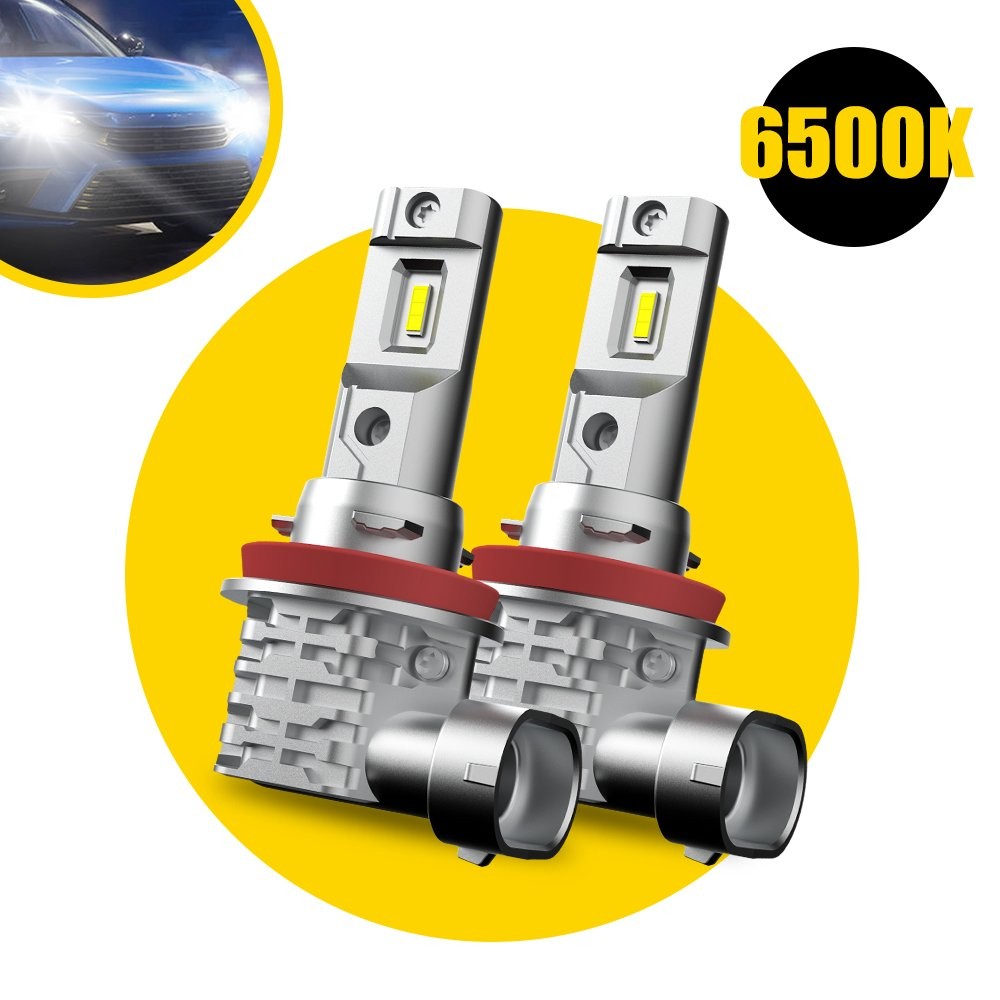 Auxito H11 H8 H16 LED Fog Light Kit 6500K White Lamp Bulbs 40000LM 55W One Pair