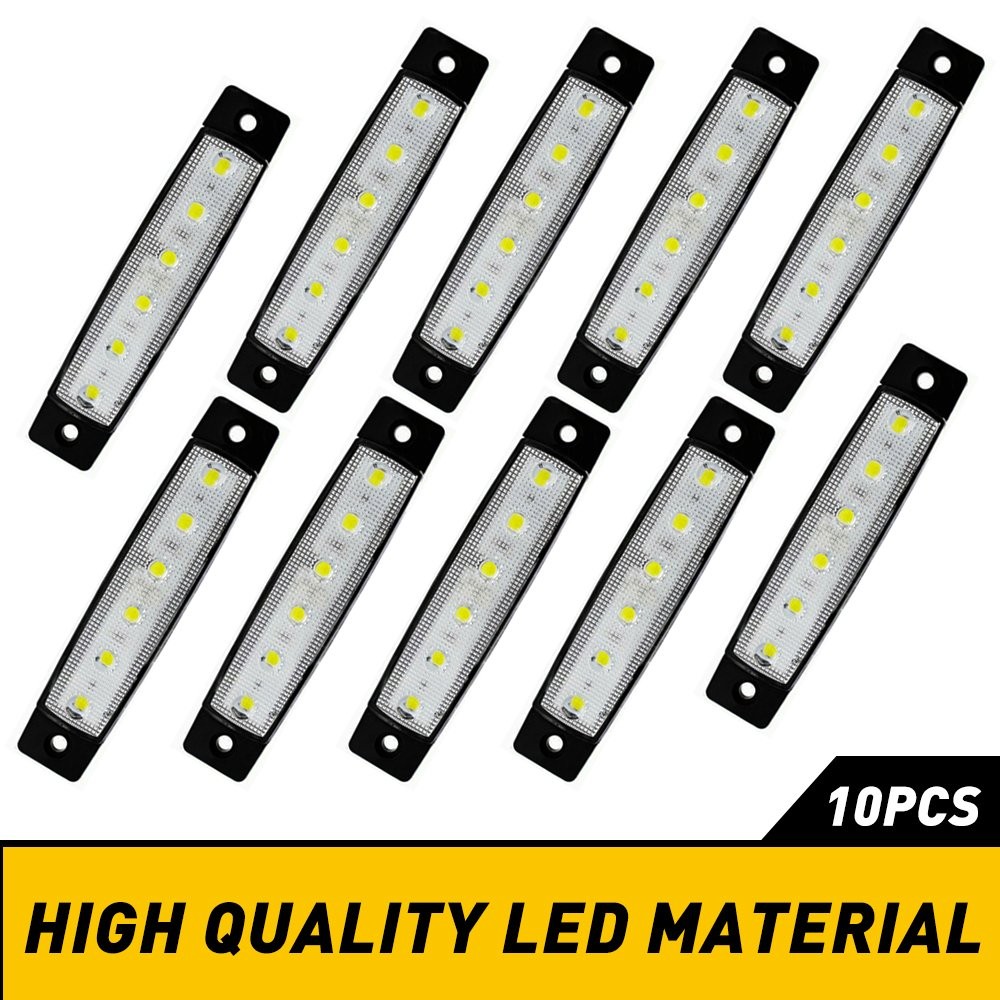 2Set White Rock LED Light pods 10 for Lights 12V Off Road Car Truck ATV Underbod