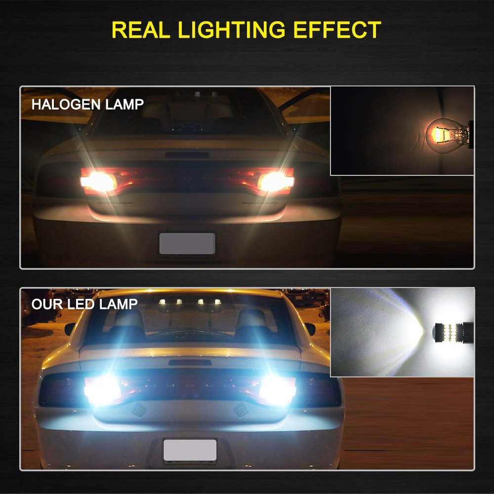 2400lm 3157 4114 4157 LED DRL Driving Daytime Running Light Bulb 6000K White 48H