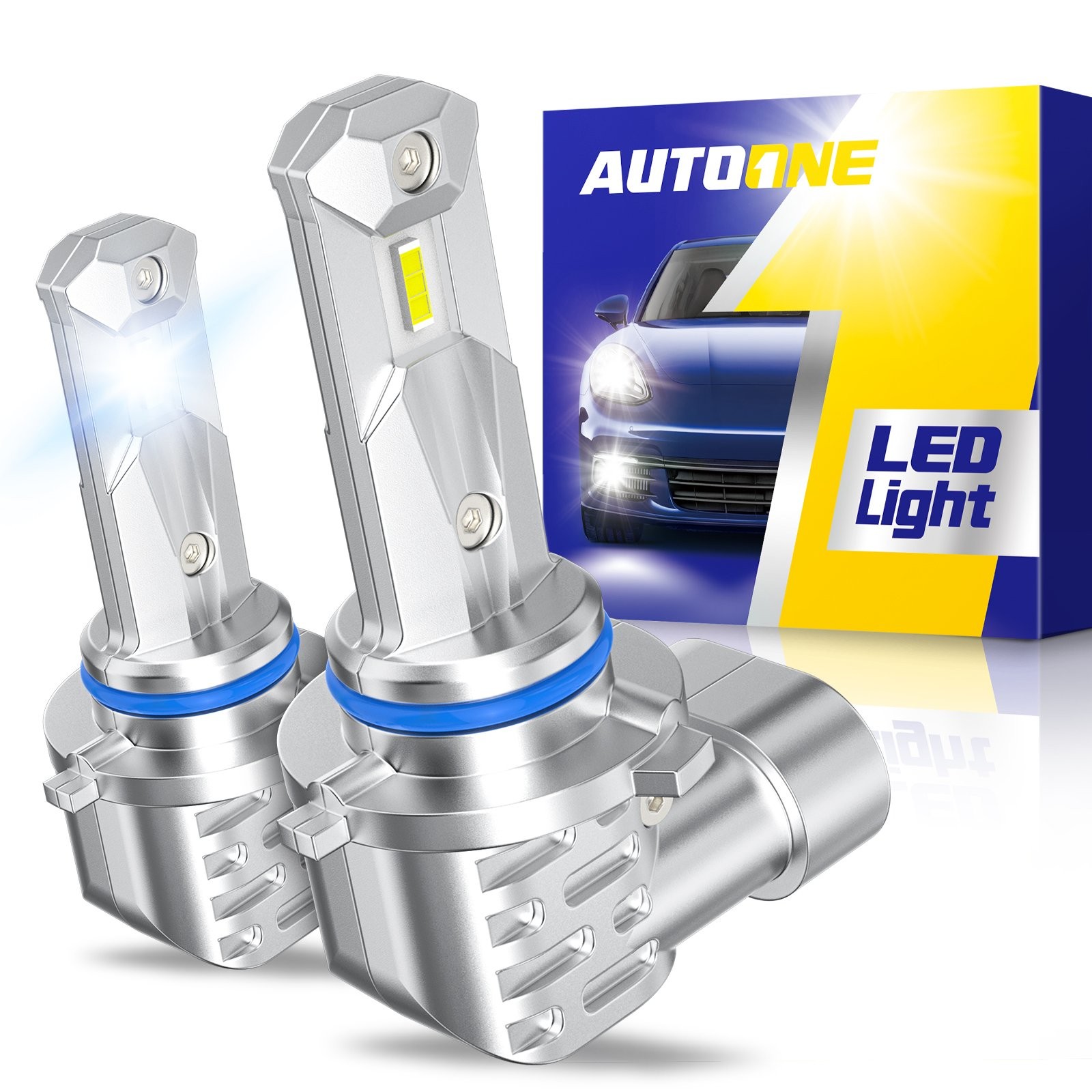 2X H10 9145 9140 LED Fog Light or DRL Bulbs 6000K Super White 400% Brightness