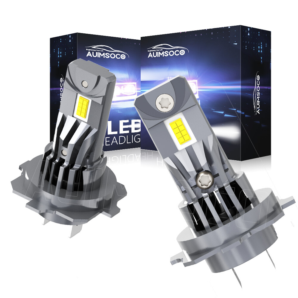 2x H7 LED Headlight Bulb Kit High Low Beam 6000K White New CSP 200W Super Bright