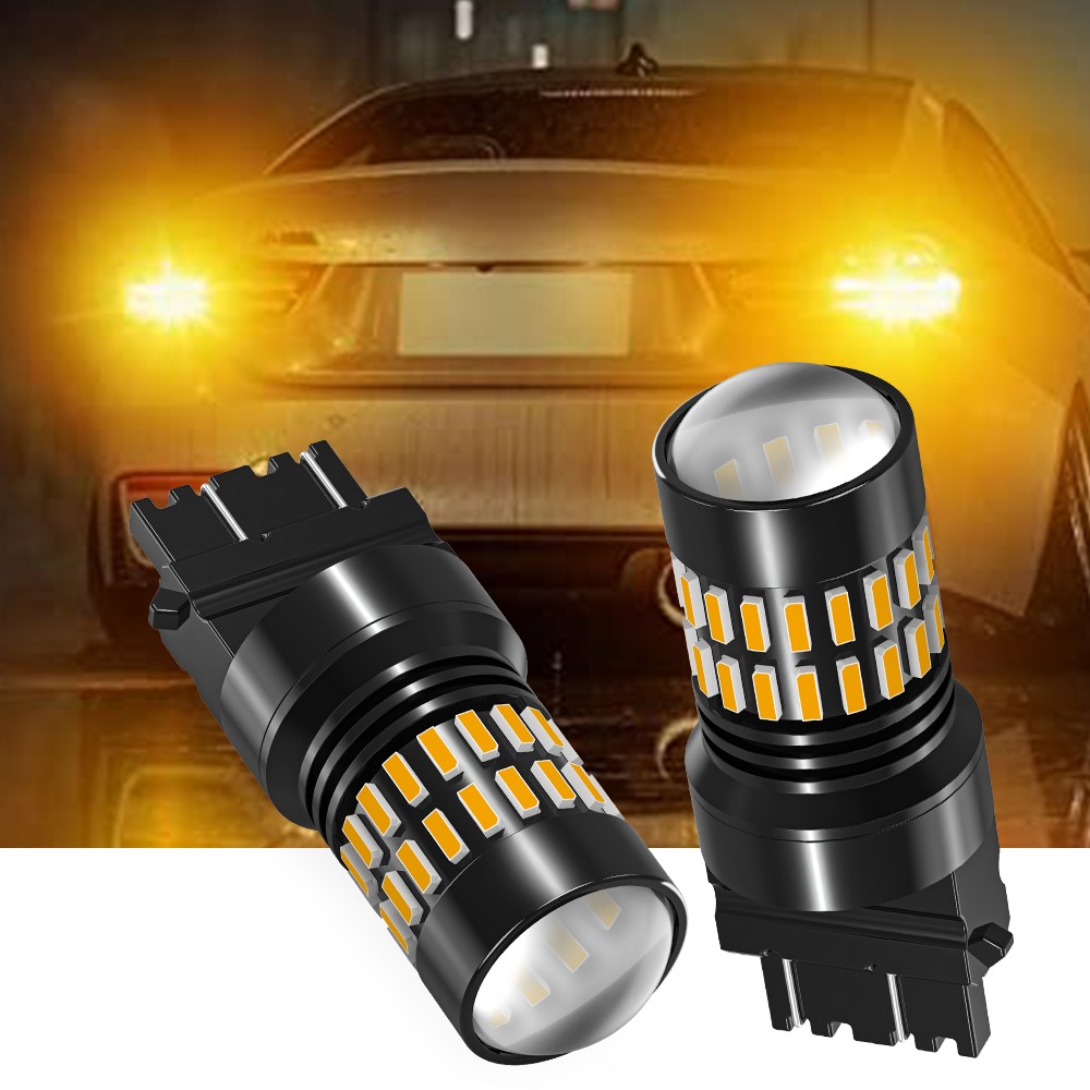 2x AUXITO 3156 3157 3457 4157 Yellow Amber Turn Signal Blinker LED Light Bulb K