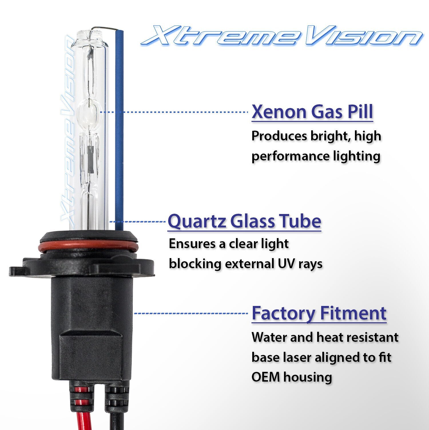XtremeVision H4 (9003/HB2) HID Xenon Bulbs – 4300K 5000K 6000K 8000K 10000K