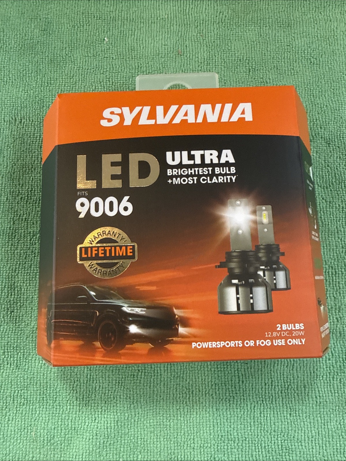SYLVANIA 9006 Ultra LED 2 Bulbs 9006LEDHP.BX2 6000K BRAND NEW