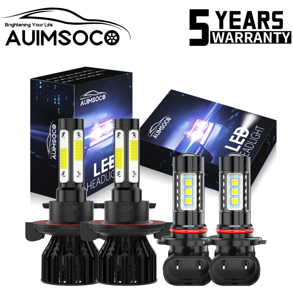 For F-250 F-350 F-450 Super Duty 2005-2020 H13 LED Headlight H10 Fog Light Bulbs