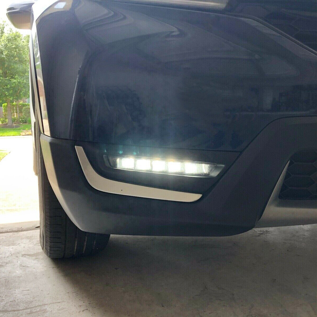 LED Daytime Running Light Fog Lamps Pair LH+RH For 2017 2018 2019 Honda CRV CR-V