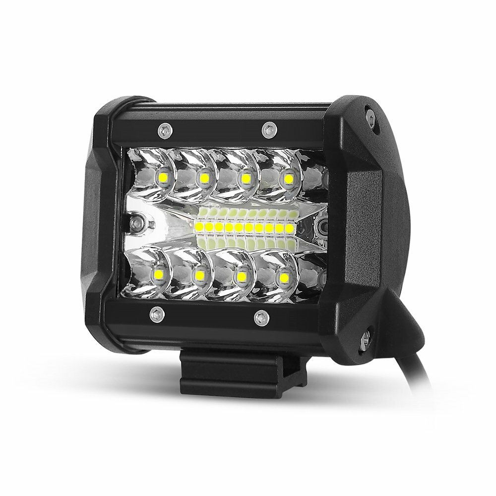2x 4inch 200W LED Work Light Bar Combo Beam SPOT Light /FLOOD 3“ +Wiring